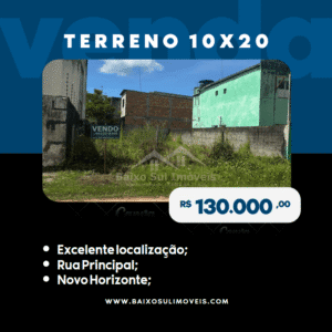 Terreno à Venda Bairro Novo Horizonte Valença BA